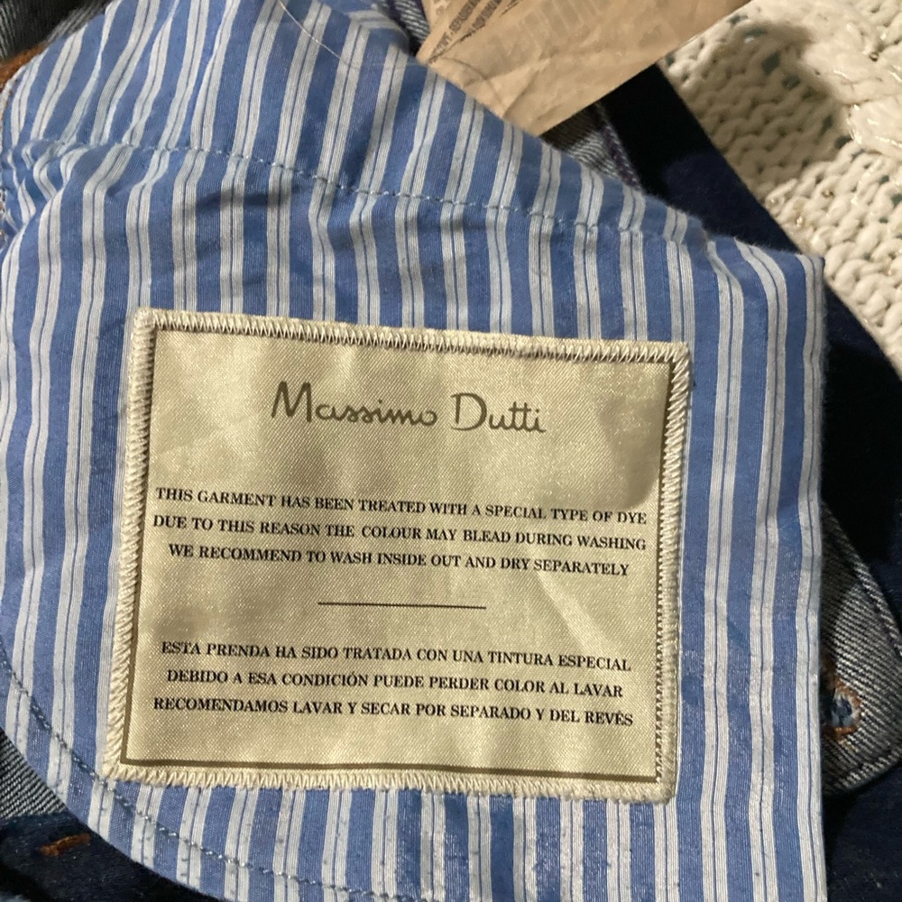 Massimo Dutti navy denim size 34 jeans - Picture 4 of 5